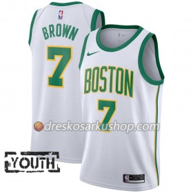 Dječji NBA Dres Boston Celtics Jaylen Brown 7 Nike 2018-19 City Edition Bijela Swingman